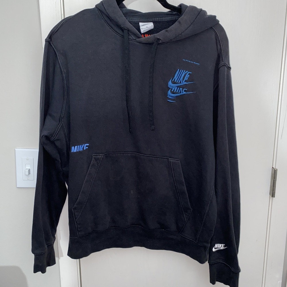 Nike Sportswear Sport Essentials+ Fleece Pullover Hoodie Mens Black - Picture 2 of 11